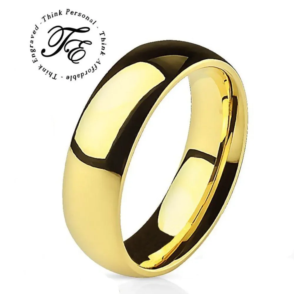 Men's Gold Promise Ring -  Guys Promise Ring - Promise Ring For Guys